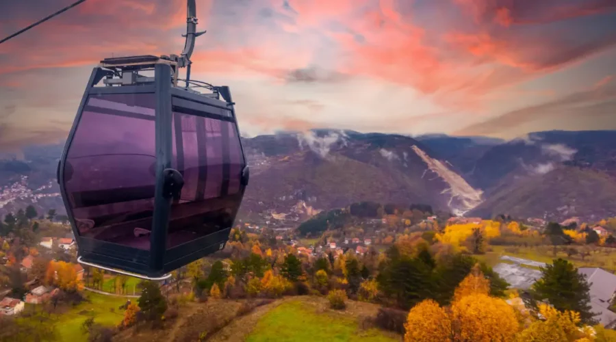 Trebević cable car in the heart of Sarajevo